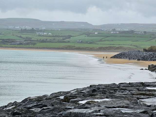 Not even a hint of a ripple all along the beach